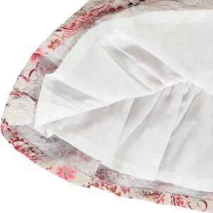 Falda con volantes estampada cachemira para niña 