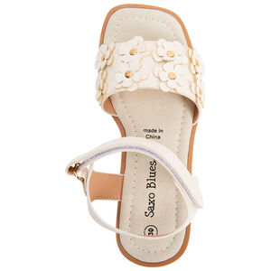 Sandalias de flores 3D con remaches para niña 