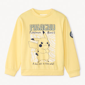Sudadera de felpa con estampado de Pikachu Pokémon para niño 