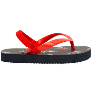 Chanclas estampadas de veleros para niño con tira ajustable según la edad 