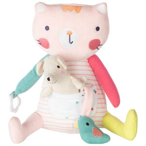 Peluche de activida en forma de gato con ratoncito Main Peluche de activida en forma de gato con ratoncito