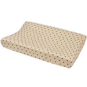 Housse matelas à langer jersey - Sweetheart Soft Sand/Black - 50x70 cm 