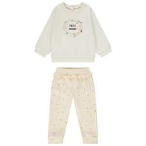 Conjunto de jogging de felpa Petit Bisou para bebé niña 