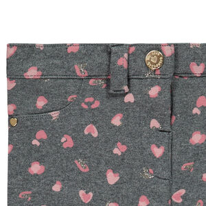 Pantalón de felpa con detalles brillantes para bebé niña 