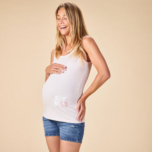 Camiseta sin mangas estampada para mujer 
