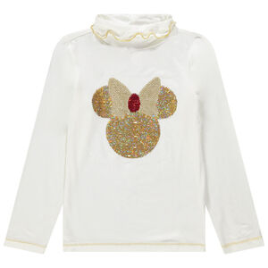 Camiseta interior con cuello vuelto y dibujo de Minnie de lentejuelas mágicas Disney Main Camiseta interior con cuello vuelto y dibujo de Minnie de lentejuelas mágicas Disney