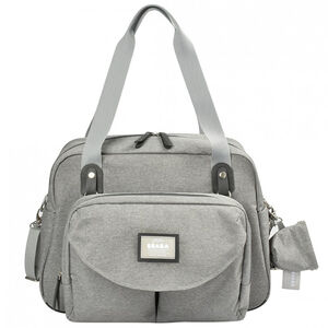 Bolso cambiador Ginebra II gris jaspeado 