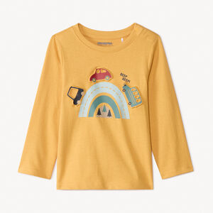 T-shirt manches longues print embossé pour bébé garçon 