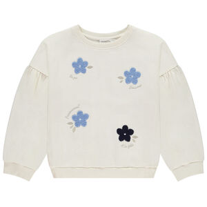 Sudadera oversize con estampado floral niña 