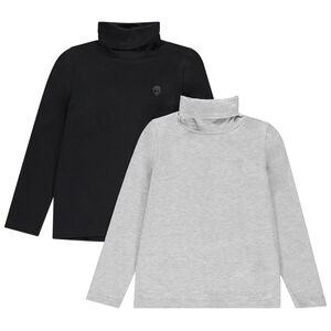 Pack de 2 sueteres cuello alto de algodón bio Main Pack de 2 sueteres cuello alto de algodón bio