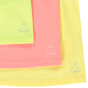 Lote de 3 camisetas sin estampado para bebé niña 