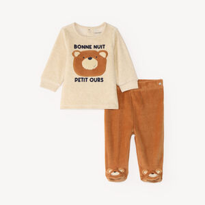 Conjunto de pijama de terciopelo para bebé niño 