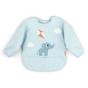 Bavoir tablier avec manches et poche Playground Bleu 