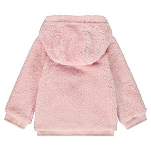 Chaleco polar liso de sherpa para bebé niña 