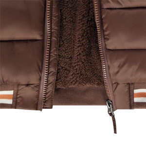 Chaqueta acolchada efecto color block forrada en sherpa para niño 