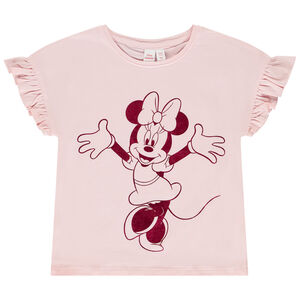 Camiseta de manga corta con volantes de Minnie Disney para niña  Main Camiseta de manga corta con volantes de Minnie Disney para niña