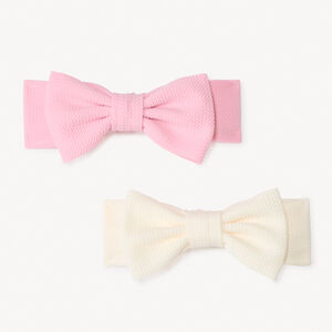 Lote de 2 diademas con lazo para niña bebé 