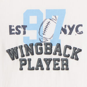 Camiseta de manga corta estilo fútbol americano para niño 