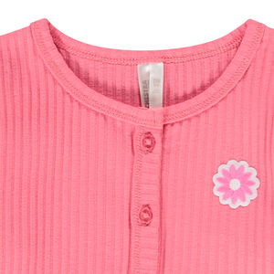 Chaleco de punto acanalado para bebé niña 