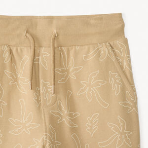 Conjunto corto de sudadera + bermuda con estampado divertido para niño 