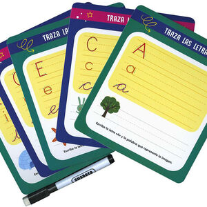Caja libro con 40 tarjetas y rotulador borrable +3 años 