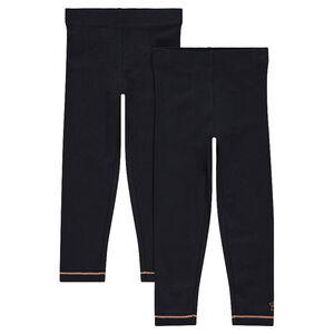 Pack de 2 leggings de punto con estampado de fantasía. 
