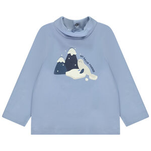 Camiseta de cuello vuelto con motivo Ártico para bebé niño 