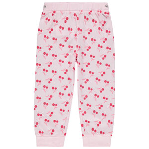 Pelele estampado de cerezas con purpurina 