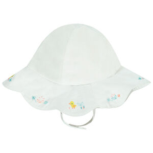 Charlotte de gasa texturizada con bordados para niña 