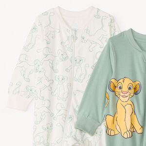 Lote de 2 peleles de punto jersey El Rey León Disney para bebé niño 