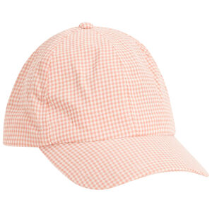 Gorra motivo vichy efecto nudo para bebé niña 