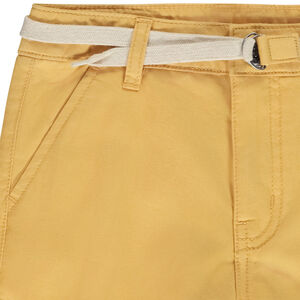 Bermuda ceñida de twill para niño 