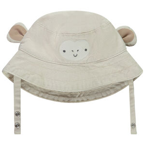 Bob de lona con orejas 3D + bordado para bebé niño 