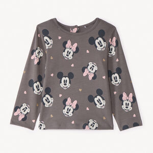 T-shirt manches longues imprimé Minnie Disney pour bébé fille  