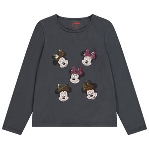 Camiseta de manga larga Minnie Disney con lentejuelas mágicas niña 