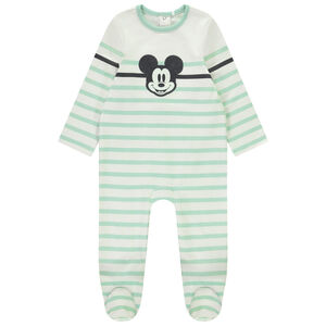 Pelele rayado Mickey Disney para bebé niño con aberturas según la edad  Main Pelele rayado Mickey Disney para bebé niño con aberturas según la edad