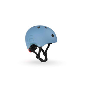 Casco infantil Scoot&Ride S-M 51-55cm Steel gris azul 