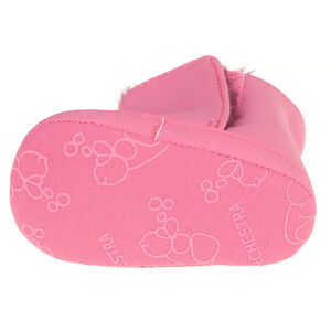 Bottines avec print et fausse fourrure 