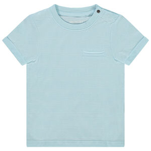 Camiseta manga corta lisa efecto texturizado para bebé niño 