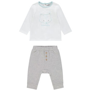 Conjunto pantalón y camiseta manga larga de algodón orgánico 