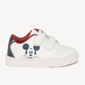 Baskets basses Mickey Disney à doubles velcros pour bébé garçon 