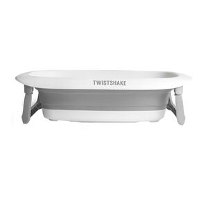 Bañera plegable 30L blanca y gris 