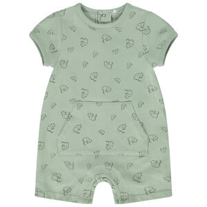 Mono corto estampado elefantes para bebé niño 
