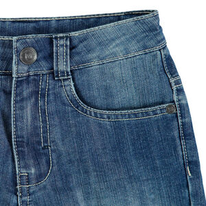 Bermudas de jean con efecto desgastado para niño 