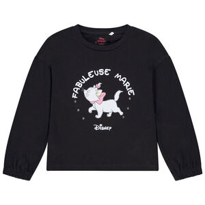 Camiseta de manga larga de punto con estampado Marie Disney para niña Main Camiseta de manga larga de punto con estampado Marie Disney para niña