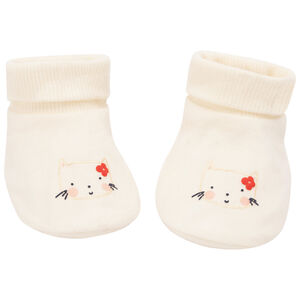 Chaussons de punto con estampado de gato para niña bebé  Main Chaussons de punto con estampado de gato para niña bebé