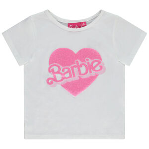 Camiseta de manga corta con estampado brillante de Barbie para niña  Main Camiseta de manga corta con estampado brillante de Barbie para niña