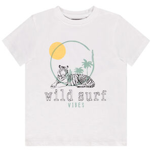 Camiseta de manga corta de jersey con estampado para niño 