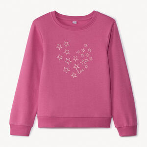 Sudadera de felpa estampada para niña 