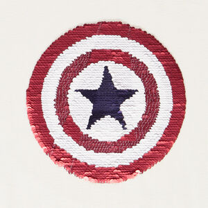 Conjunto de camiseta + short con lentejuelas mágicas de Avengers para niño 
